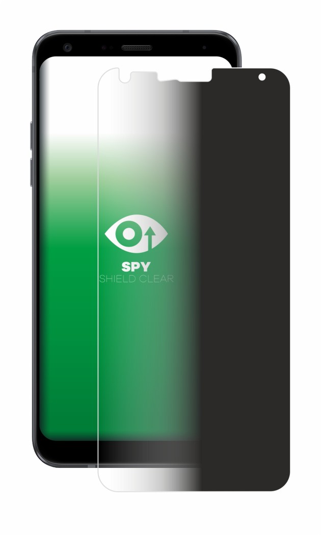 Abbildung des Geräts LG Q7 mit einer Vielzahl des Displayschutzes.