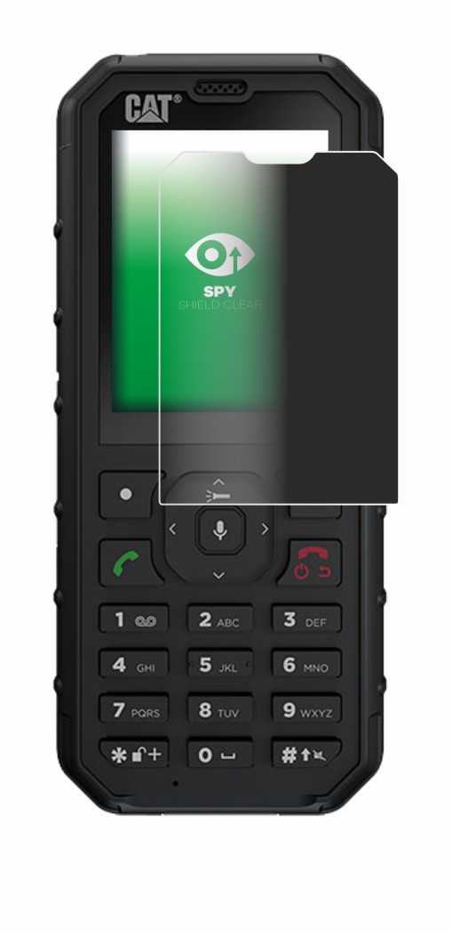 Immagine del dispositivo Caterpillar Cat B35 con un'ampia varietà di protezioni per lo schermo.