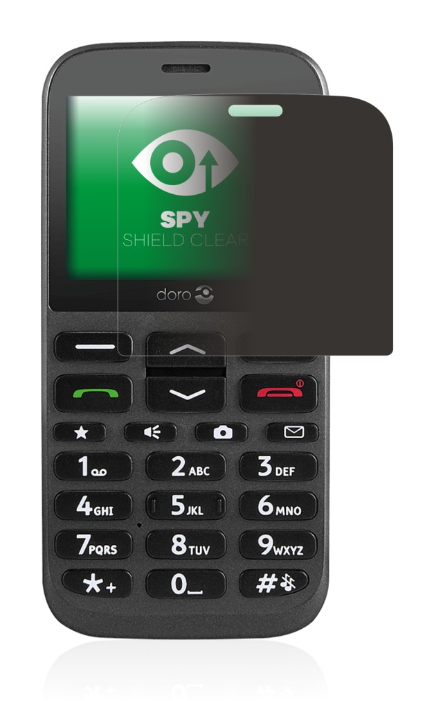 Immagine del dispositivo Doro 1370 con un'ampia varietà di protezioni per lo schermo.