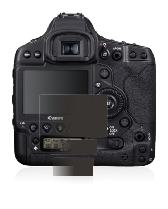 Abbildung des Geräts Canon EOS 1D X Mark III mit einer Vielzahl des Displayschutzes.