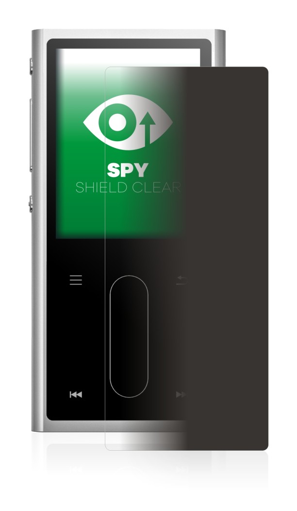 Image of the device FiiO M3K with a wide variety of screen protectors.