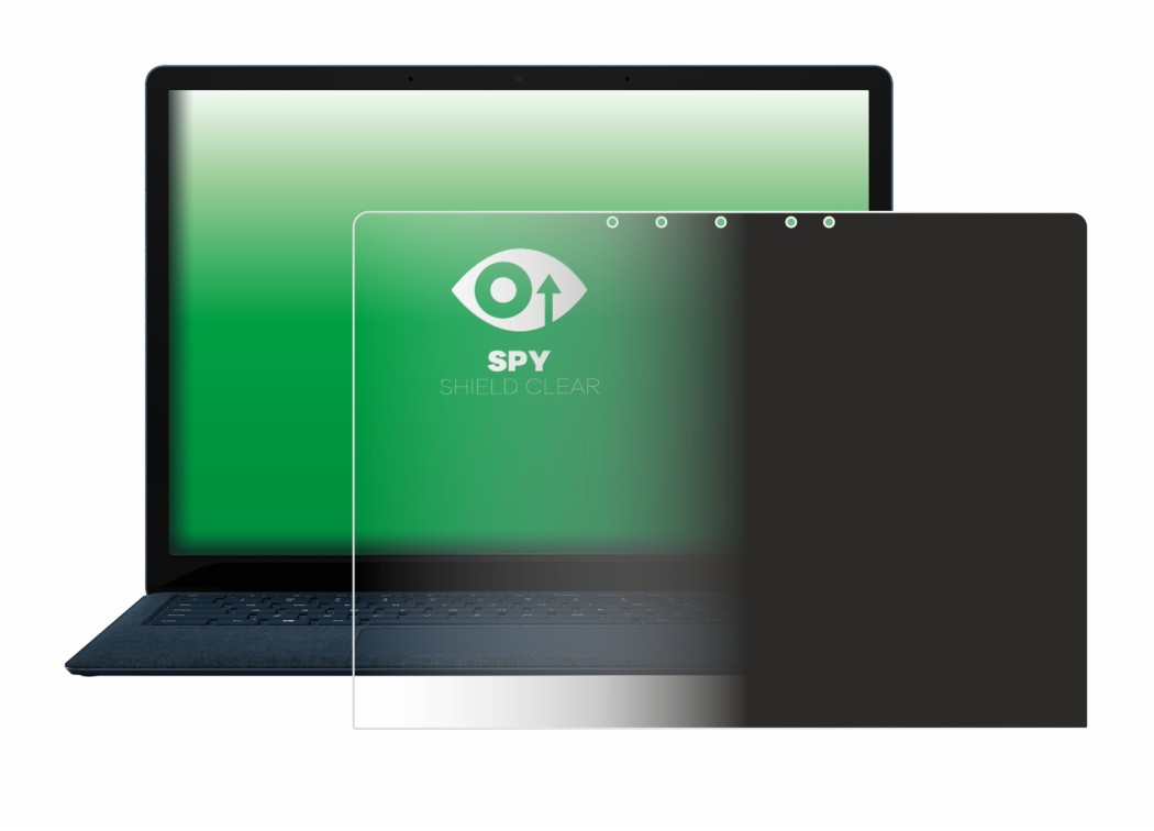upscreen Spy Shield Clear Premium Blickschutzfolie für Microsoft Surface  Laptop 4 13.5