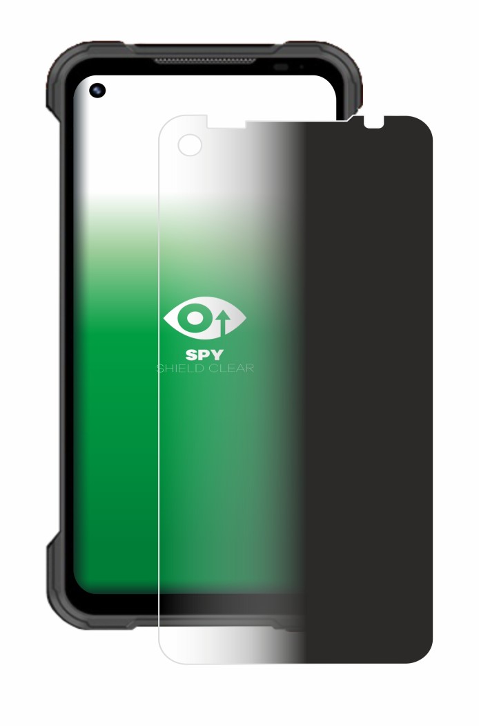 Image of the device Doogee S97 Pro with a wide variety of screen protectors.