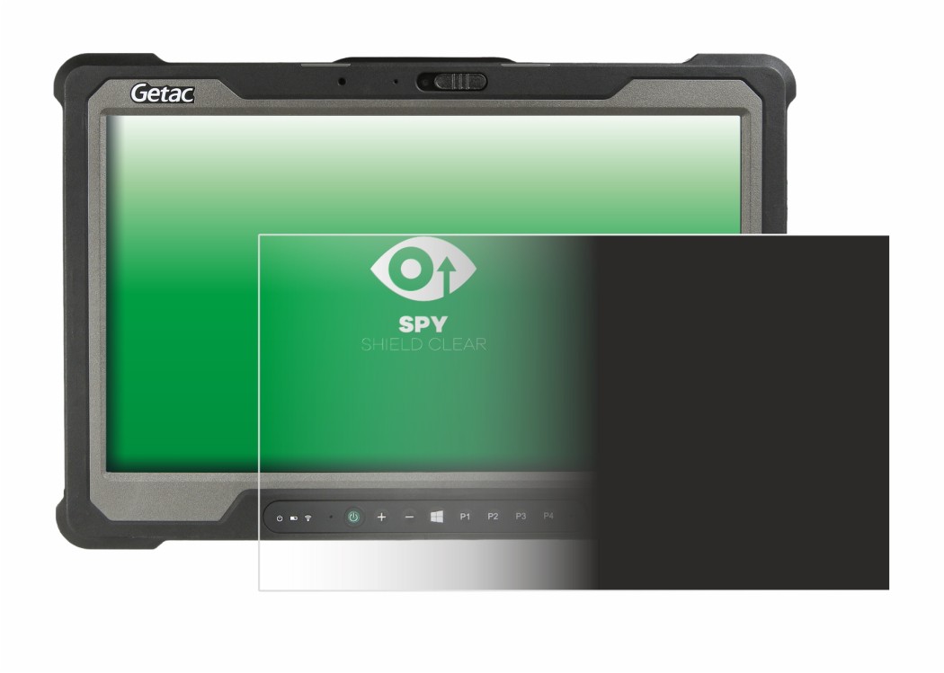 Abbildung des Geräts Getac A140 mit einer Vielzahl des Displayschutzes.