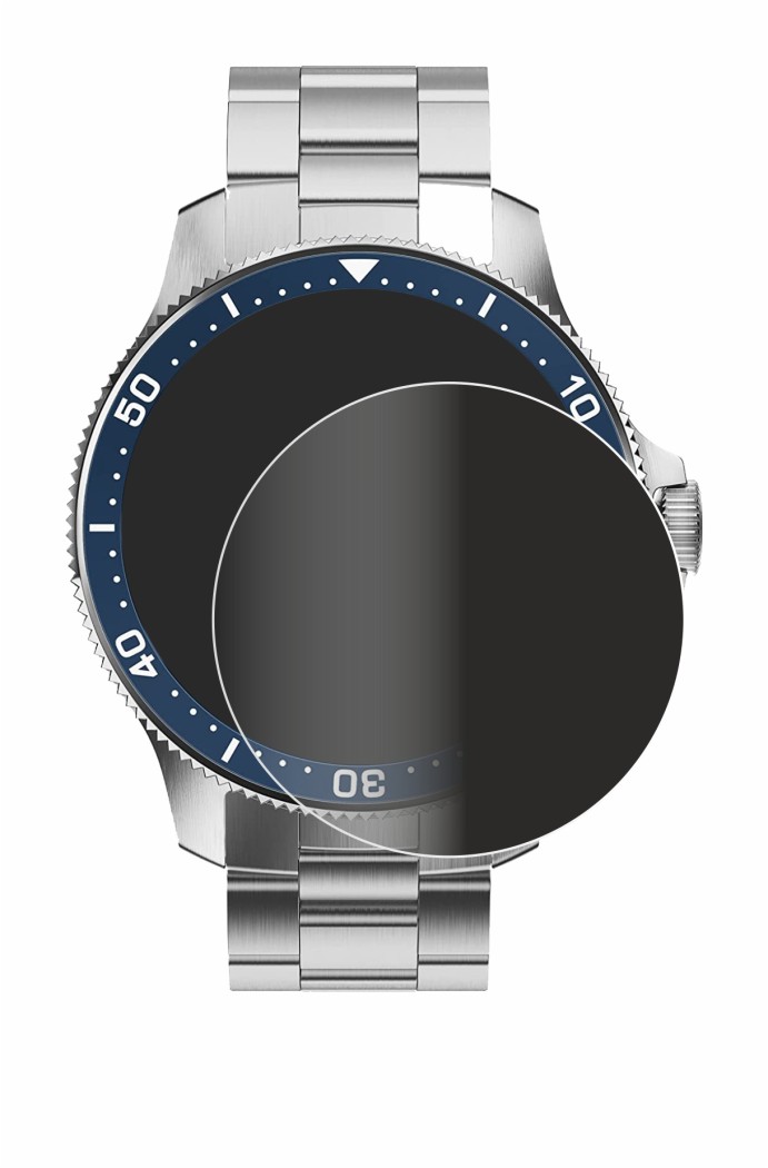 Image de l'appareil Withings ScanWatch Horizon (43 mm) avec une grande variété de protections d'écran.