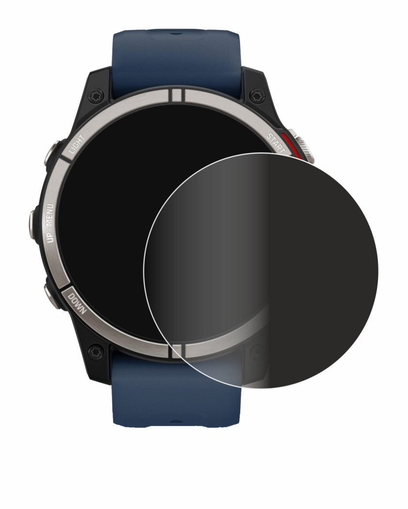 Abbildung des Geräts Garmin quatix 7 mit einer Vielzahl des Displayschutzes.