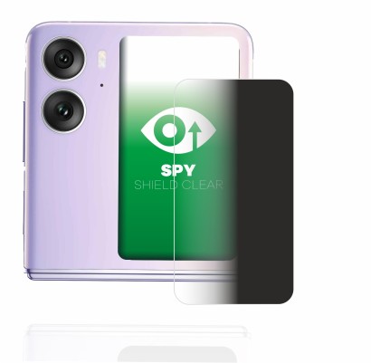 Abbildung des Geräts Oppo Find N2 Flip (Hinteres Display) mit einer Vielzahl des Displayschutzes.