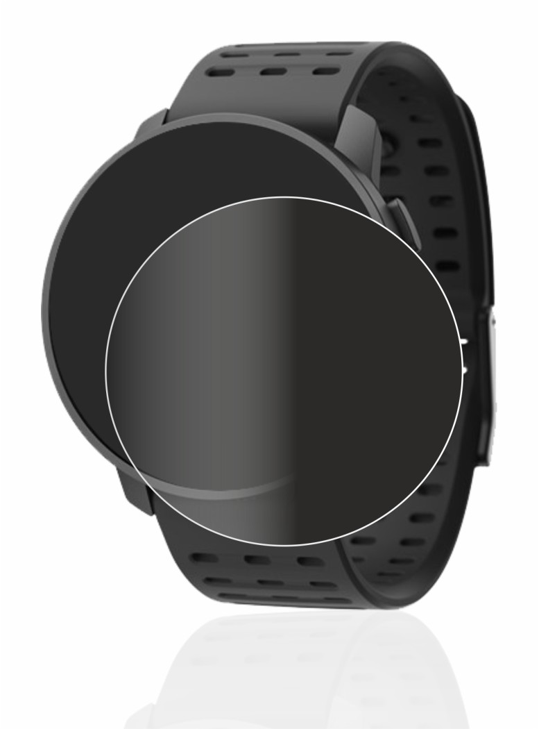 Abbildung des Geräts Suunto 9 Peak Pro mit einer Vielzahl des Displayschutzes.