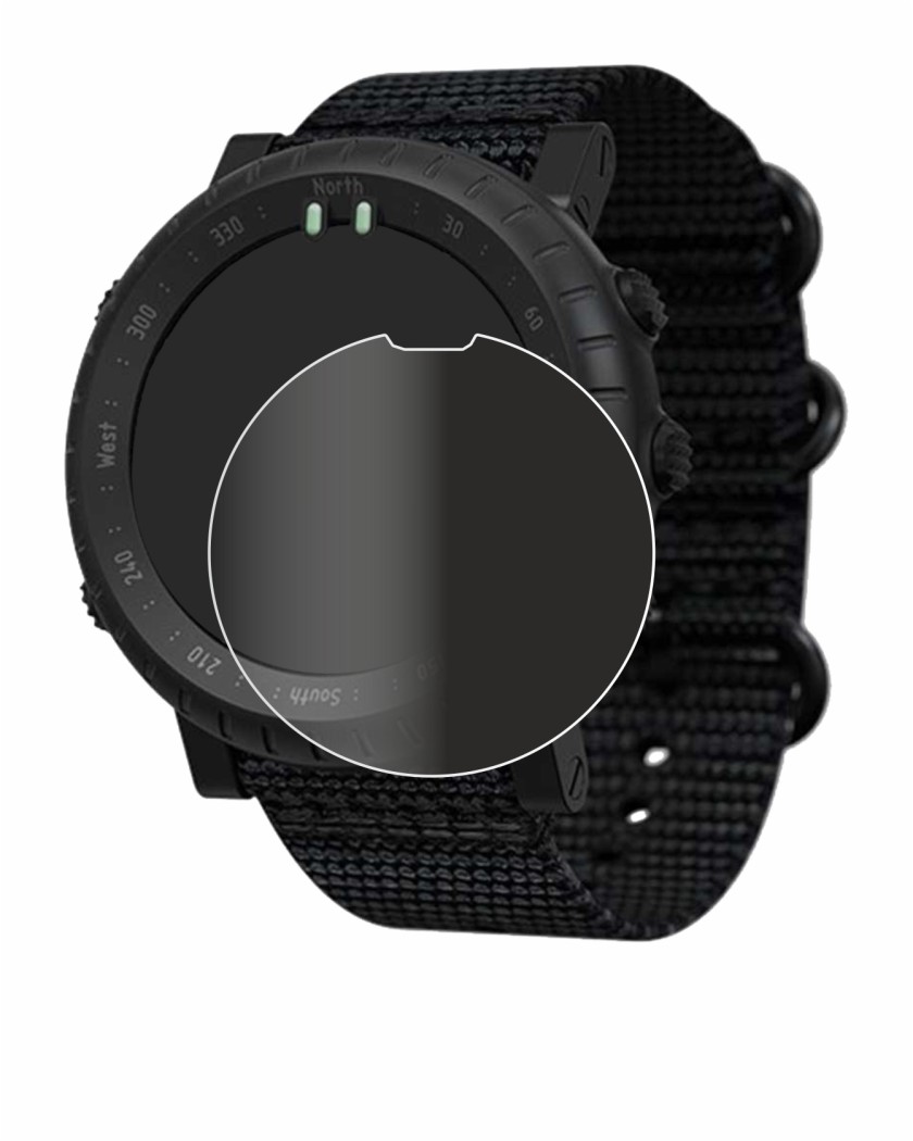 Abbildung des Geräts Suunto Core Alpha mit einer Vielzahl des Displayschutzes.