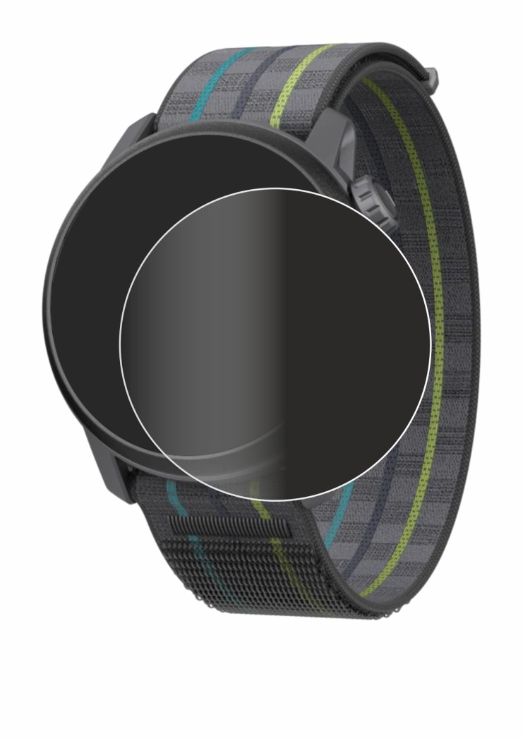 Immagine del dispositivo Coros Pace 3 con un'ampia varietà di protezioni per lo schermo.