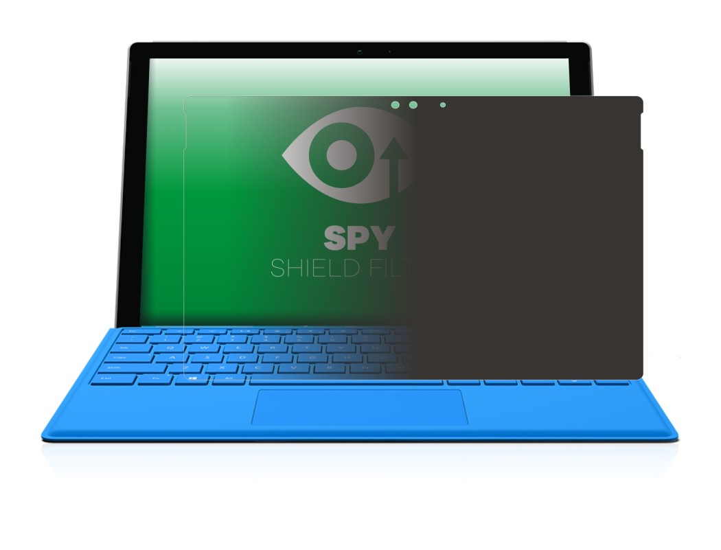 Image de l'appareil Microsoft Surface Pro 4 avec une grande variété de protections d'écran.