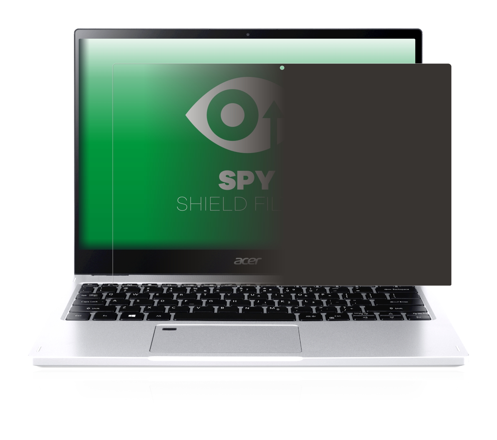Sichtschutz ab 30°, Kratzschutz, abnehmbar upscreen Spy Shield Filter Blickschutzfilter/Privacy für Acer Spin 3 SP314-53GN 