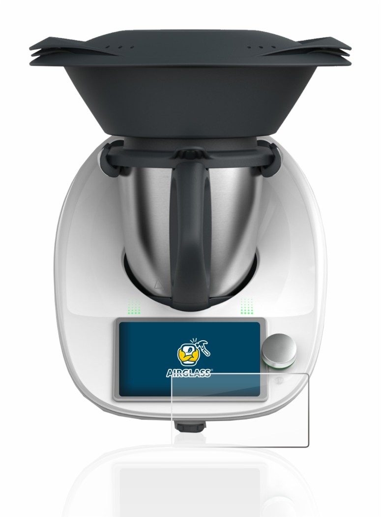 Abbildung des Geräts Vorwerk Thermomix TM6 mit einer Vielzahl des Displayschutzes.
