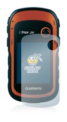 Image de l'appareil Garmin eTrex 20 avec une grande variété de protections d'écran.