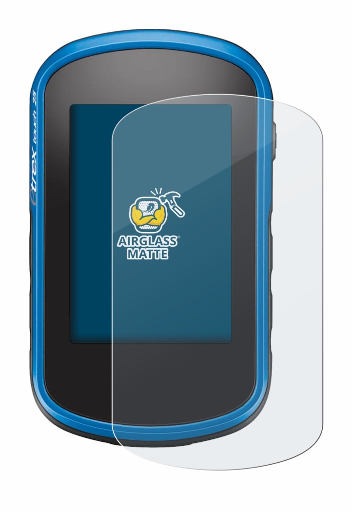 Image of the device Garmin eTrex Touch 35 with a wide variety of screen protectors.
