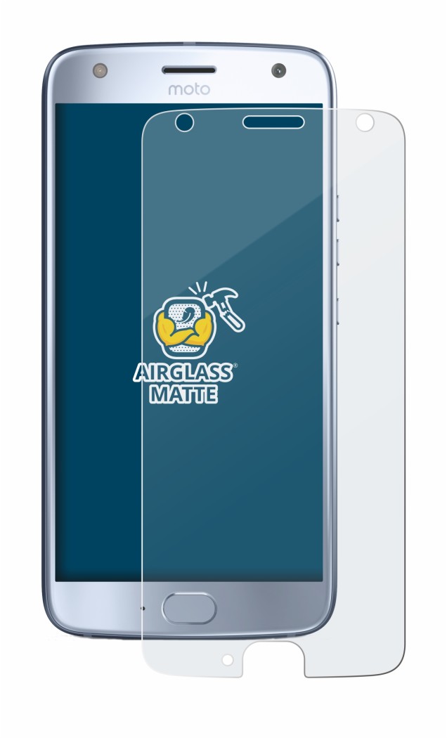 Immagine del dispositivo Motorola Moto X4 con un'ampia varietà di protezioni per lo schermo.