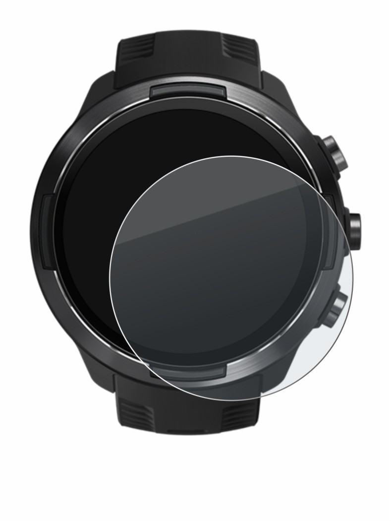 Imagen del dispositivo Suunto 9 con una amplia variedad de protectores de pantalla.
