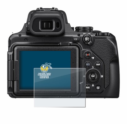 Image of the device Nikon Coolpix P1000 with a wide variety of screen protectors.