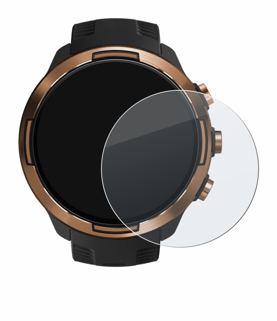 Image of the device Suunto 9 Baro with a wide variety of screen protectors.