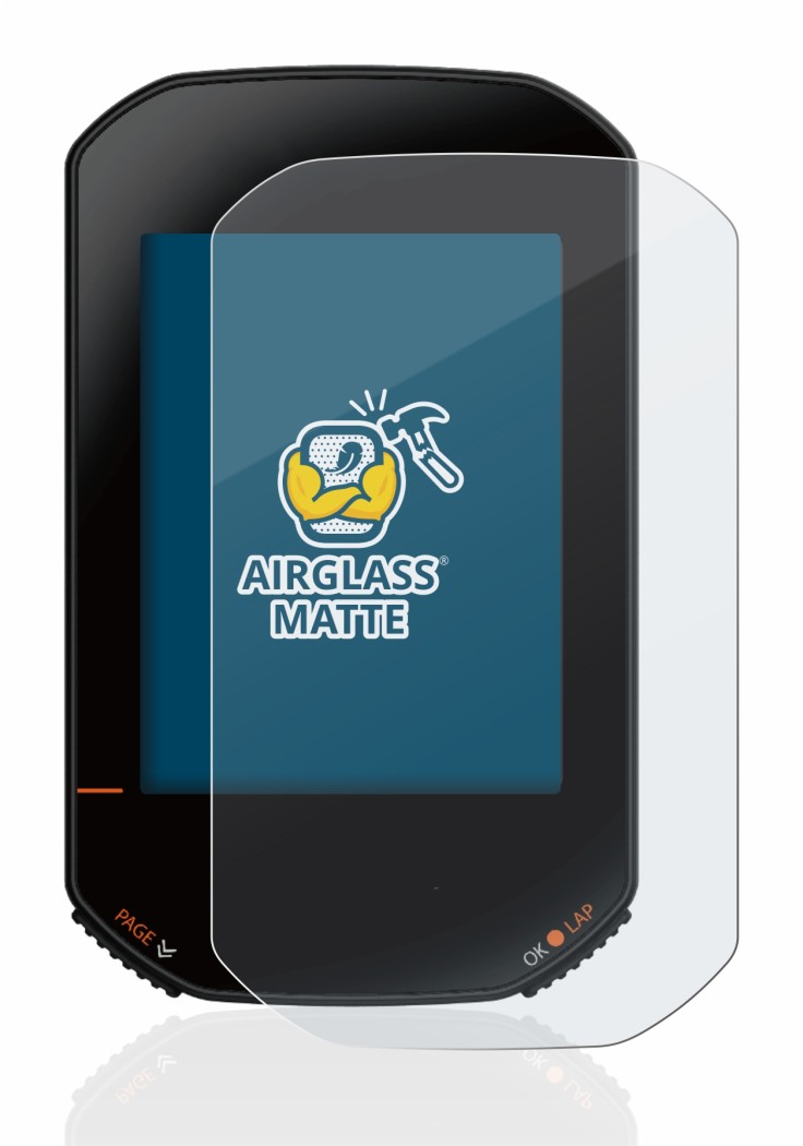 Image of the device Bryton Rider 420 with a wide variety of screen protectors.