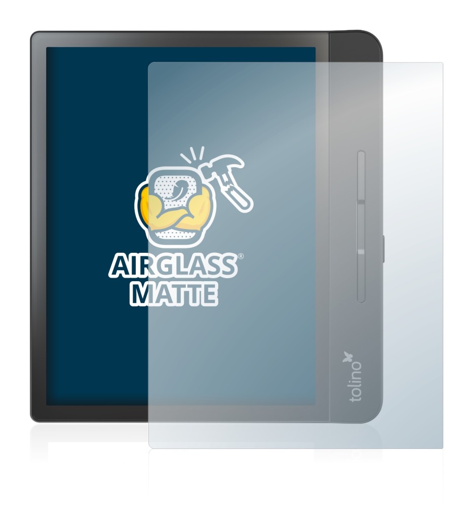 Immagine del dispositivo Tolino Epos 2 con un'ampia varietà di protezioni per lo schermo.