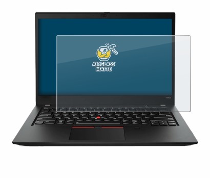 Image of the device Lenovo ThinkPad T490s with a wide variety of screen protectors.