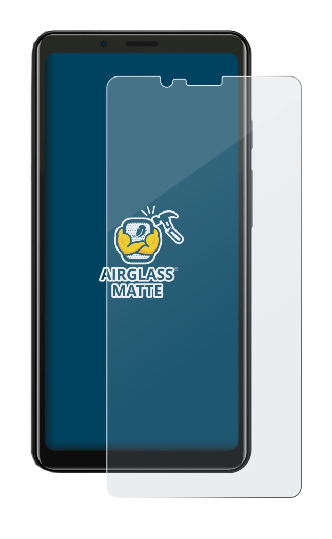 Image of the device Hisense A5C with a wide variety of screen protectors.