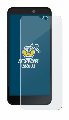 Abbildung des Geräts Fairphone 3 Plus mit einer Vielzahl des Displayschutzes.