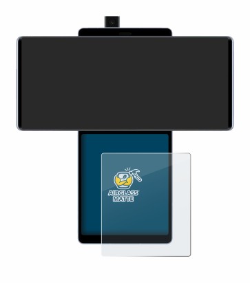 Abbildung des Geräts LG Wing (Hinteres Display) mit einer Vielzahl des Displayschutzes.