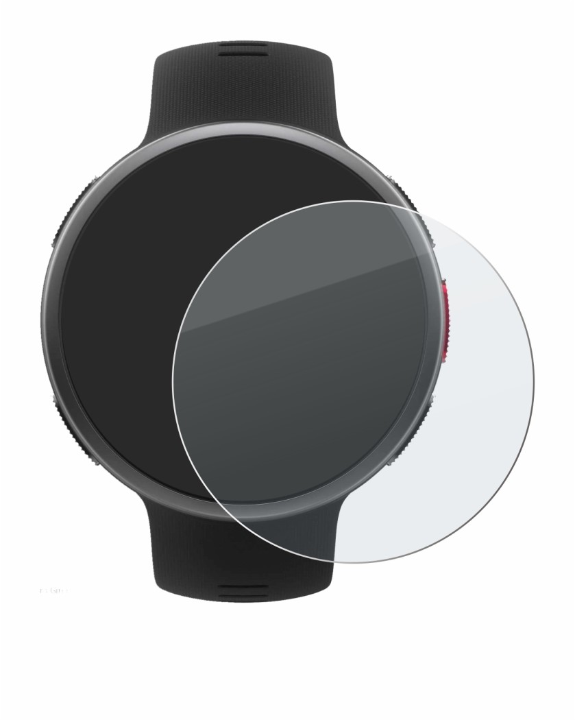 Abbildung des Geräts Polar Vantage V2 mit einer Vielzahl des Displayschutzes.