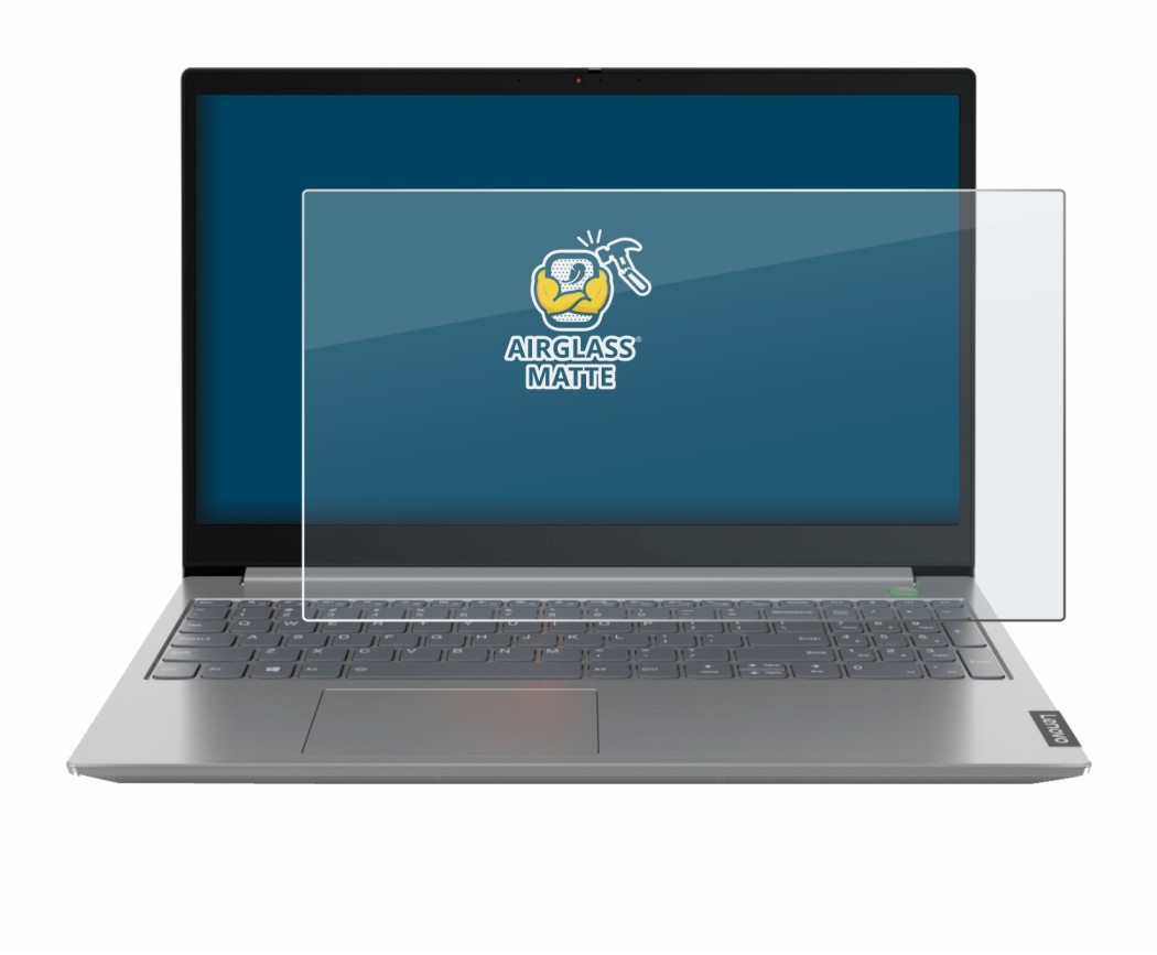 Immagine del dispositivo Lenovo ThinkBook 14 Gen 1 con un'ampia varietà di protezioni per lo schermo.