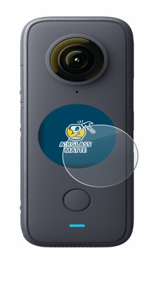 Immagine del dispositivo Insta360 One X2 con un'ampia varietà di protezioni per lo schermo.