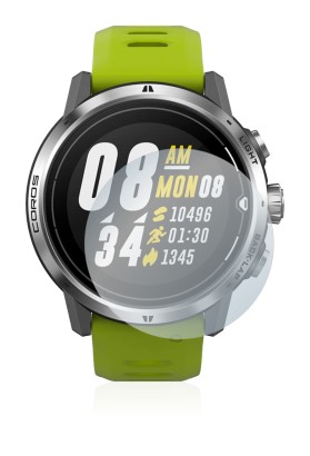 Image de l'appareil Coros Apex Pro avec une grande variété de protections d'écran.