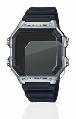 Immagine del dispositivo Casio AE-1200WH con un'ampia varietà di protezioni per lo schermo.