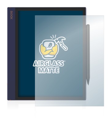 Abbildung des Geräts Boox Note Air mit einer Vielzahl des Displayschutzes.