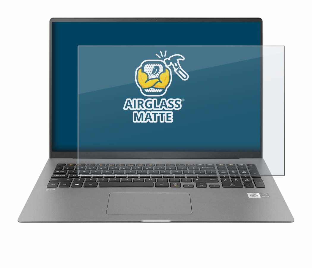 Image of the device LG gram 17'' 2021 with a wide variety of screen protectors.