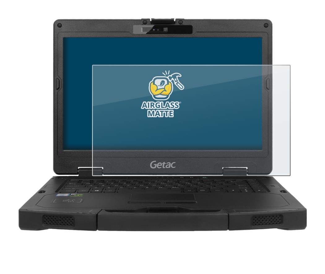 Image de l'appareil Getac S410 avec une grande variété de protections d'écran.