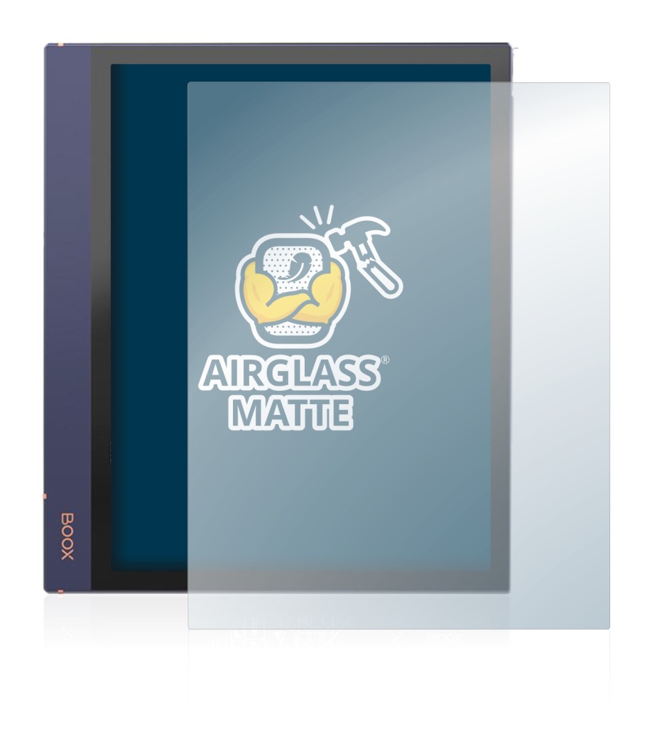 Imagen del dispositivo Boox Note Air 2 con una amplia variedad de protectores de pantalla.