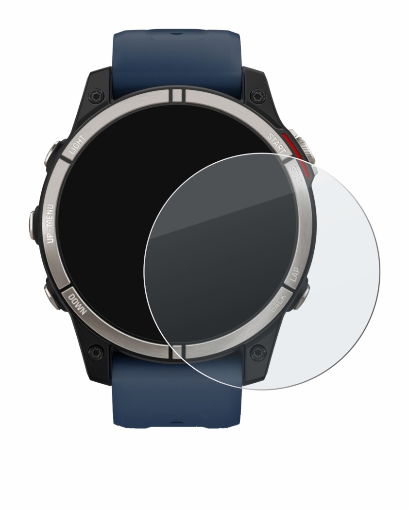 Imagen del dispositivo Garmin quatix 7 con una amplia variedad de protectores de pantalla.