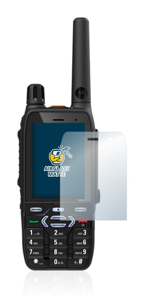 Image de l'appareil Motorola MXP600 avec une grande variété de protections d'écran.