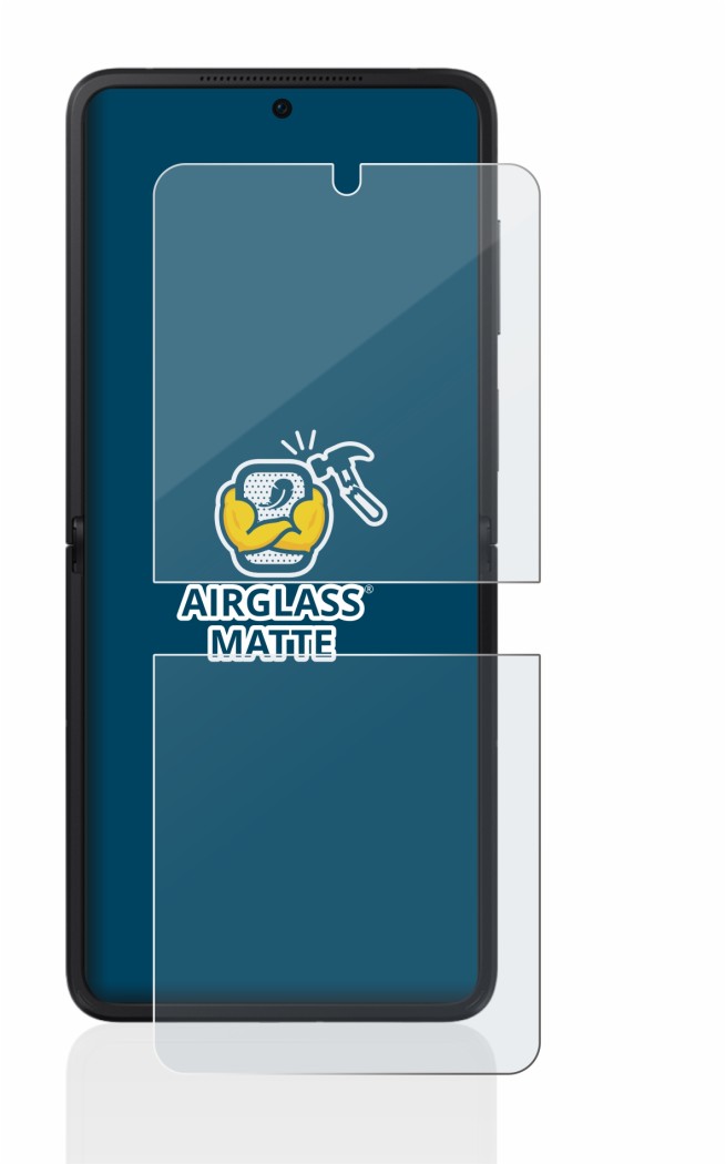 Imagen del dispositivo Oppo Find N2 Flip con una amplia variedad de protectores de pantalla.