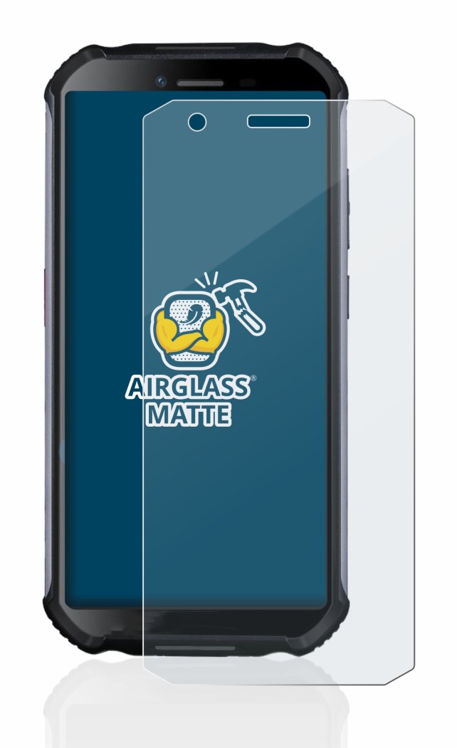 Image of the device Doogee S41 with a wide variety of screen protectors.