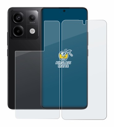Image of the device Xiaomi Redmi Note 13 Pro 5G (Front+Back) with a wide variety of screen protectors.