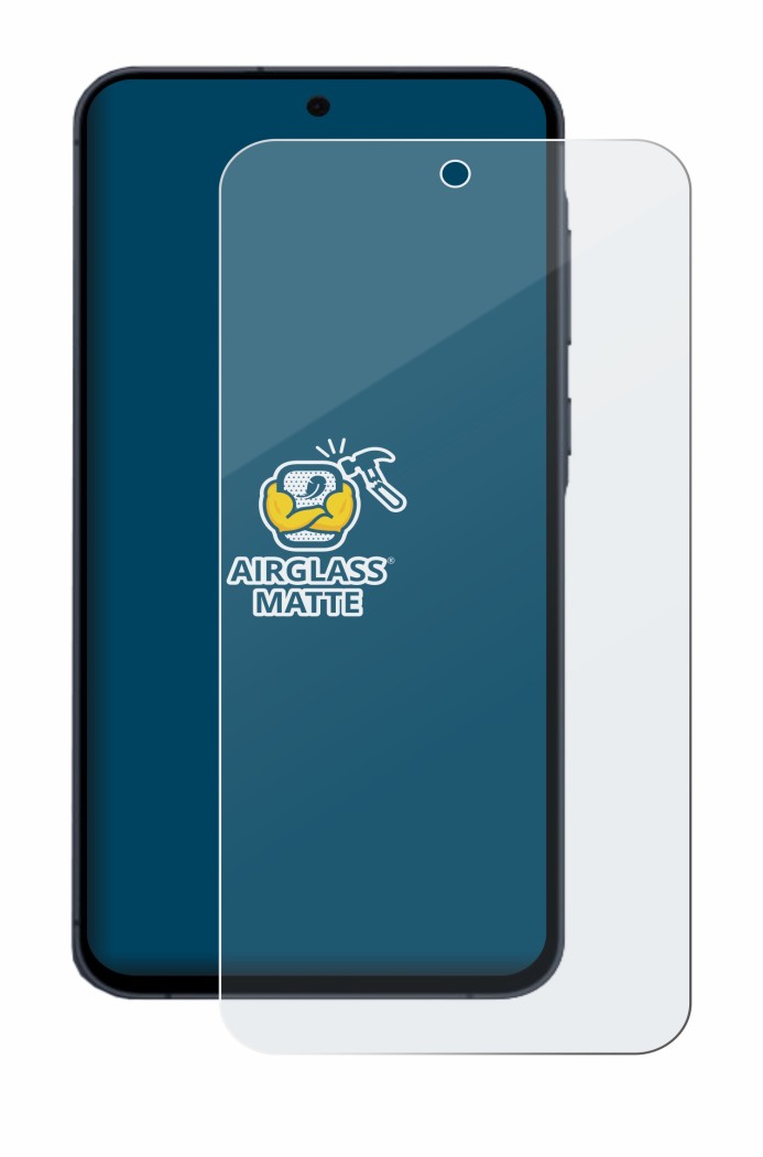 Imagen del dispositivo Samsung Galaxy A55 5G con una amplia variedad de protectores de pantalla.