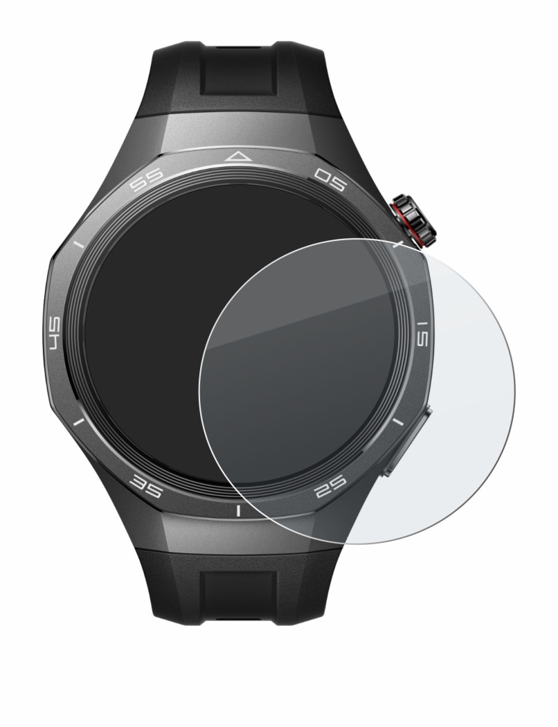Imagen del dispositivo Huawei Watch GT 5 Pro (46 mm) con una amplia variedad de protectores de pantalla.