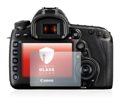 Image of the device Canon EOS 5D Mark IV with a wide variety of screen protectors.
