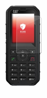 Immagine del dispositivo Caterpillar Cat B35 con un'ampia varietà di protezioni per lo schermo.