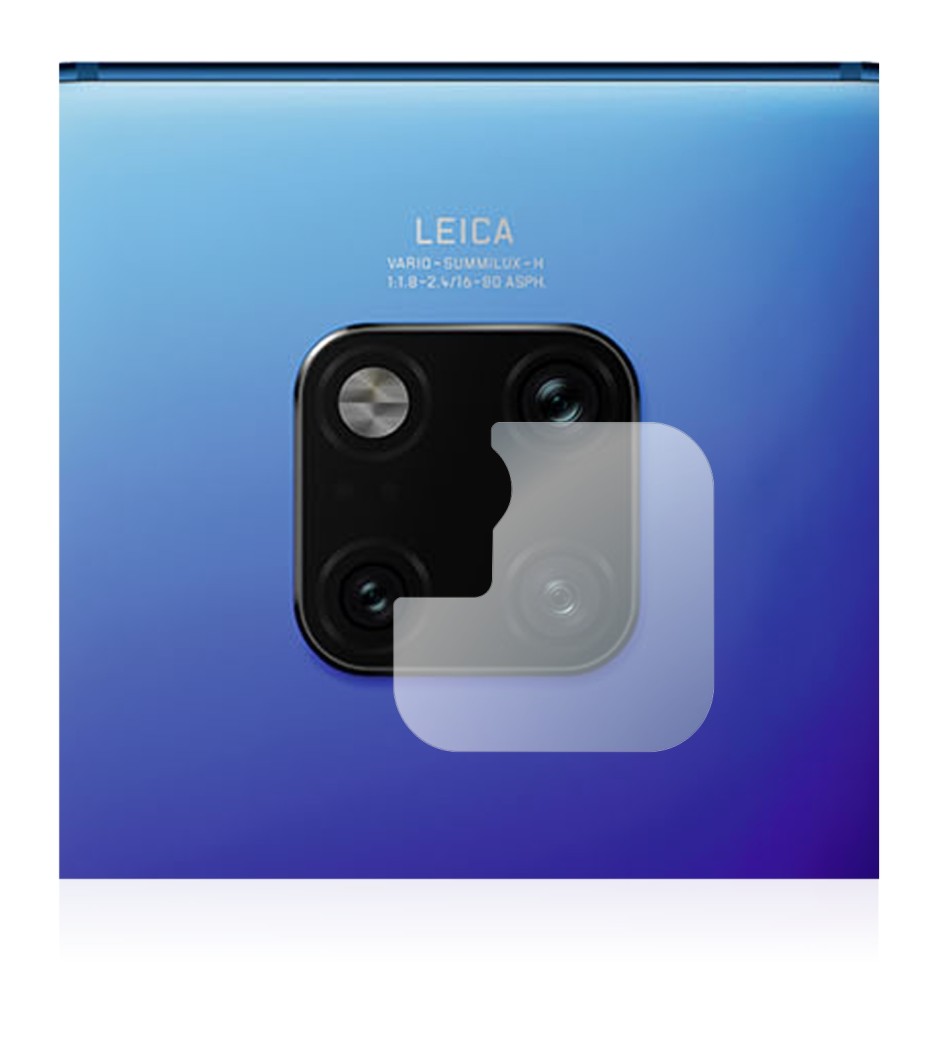 Abbildung des Geräts Huawei Mate 20 Pro (NUR Kameraschutz) mit einer Vielzahl des Displayschutzes.