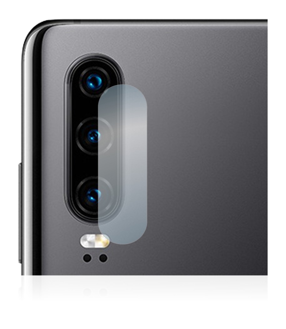 Abbildung des Geräts Huawei P30 (NUR Kameraschutz) mit einer Vielzahl des Displayschutzes.