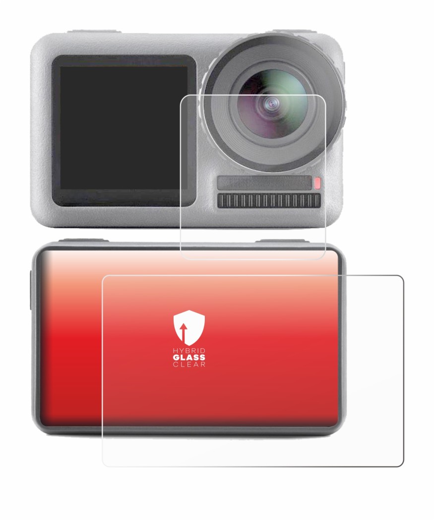Imagen del dispositivo DJI Osmo Action con una amplia variedad de protectores de pantalla.